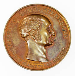 Medaille auf den Paläobotaniker Kaspar Maria Graf von Sternberg;