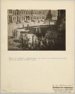 Szene am Brunnen, 1770er Jahre [Kunstrepro, Ausschnitt]