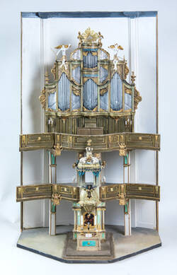 Modell der Orgel der Dreifaltigkeitskirche
