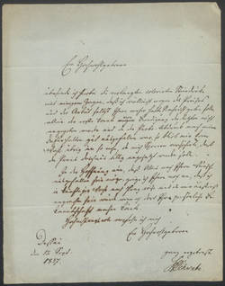 Samuel Heinrich Schwabe, Brief