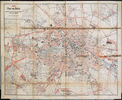 Plan von Berlin mit sämtlichen Vororten und vollständiger Stadt- und Ringbahn