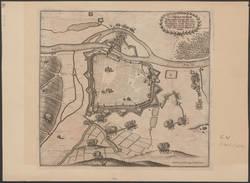 Belagerungsplan von Schweinfurt 1647;