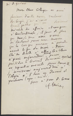 Adolphe Thiers, Brief