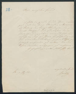 Brief Herbigs an Eduard Grell (?), wegen Benennung als Senatsmitglied und Lehrer der musikalischen Komposition an der Königlichen Akademie durch Raumer
