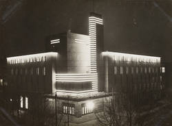 Berlin im Licht. Titania-Palast, Schloßstraße 4, illuminiert; (Nationalfilm Lichtspiele AG)