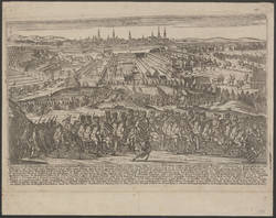 Belagerung Berlins durch den österreichischen Feldmarschall-Leutnant Graf Andreas Hadik 1757;