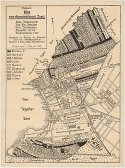 Plan vom Gemeindebezirk Tegel