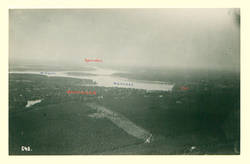Luftaufnahme mit Wannsee und Havel mit Blick Richtung Spandau